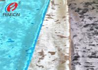 Adaptez le tissu aux besoins du client écrasé de velours de Spandex de polyester de glace tricotant pour la robe