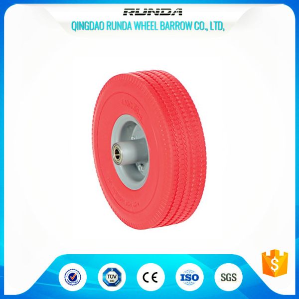 Tubeless Trolley Foam Filled Wheelbarrow Tires 6204 Bearing 16mm Inner Hole