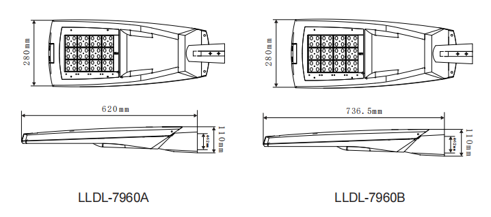Лампа дороги СИД 140LM/W 6500K, 120 уличный свет СИД ватта IP66