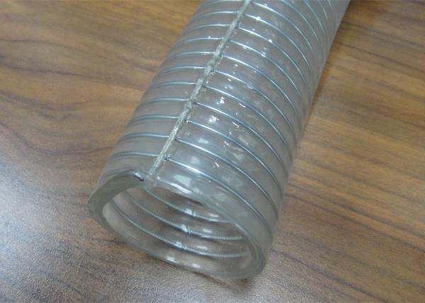 Anti Static PVC Steel Wire Hose / Clear Flex Hose For Convey Gas Liquid Powder