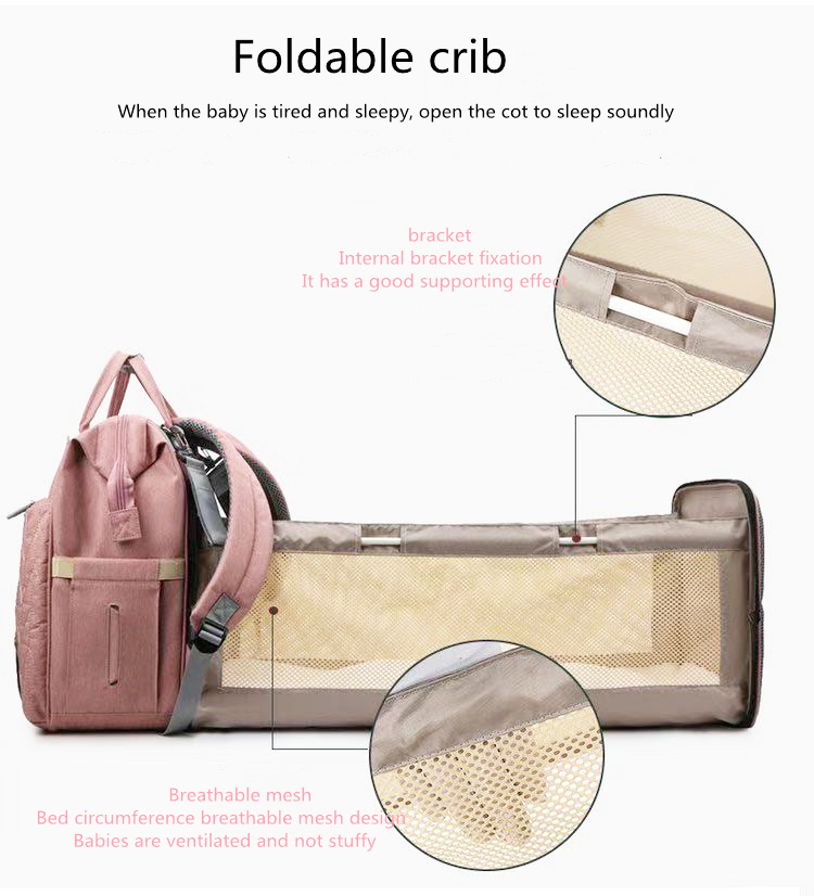 Удобная сумка мамы перемещения сумки пеленки мамы полиэстера 600d со шпаргалкой