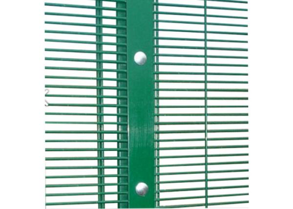 Airport Anti Climb Wire Mesh Fencing  , Powder Coated 358 Security Fencing