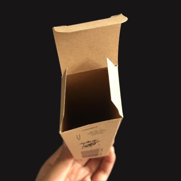 Small Bulk Brown Gift Card Box Pen Packing UV Embossed Debossed Stamped
