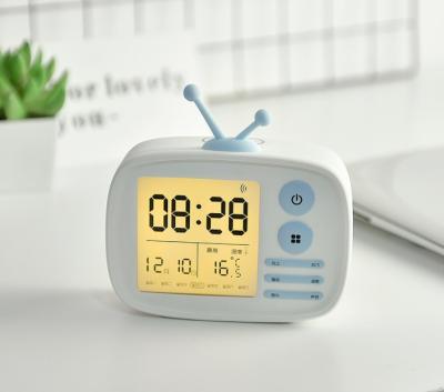 A tevê deu forma ao material multifuncional do vidro do silicone do ABS 316g do despertador das crianças