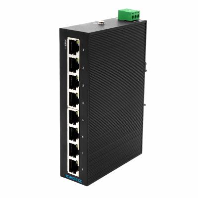Industrial Mini Poe Ethernet Switches 8 Port Unmanaged Din Rail Mount Poe Switch