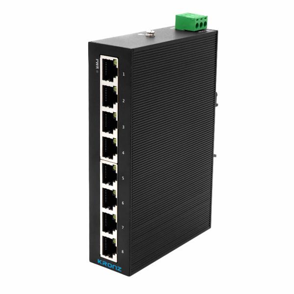 Industrial Mini Poe Ethernet Switches 8 Port Unmanaged Din Rail Mount Poe Switch
