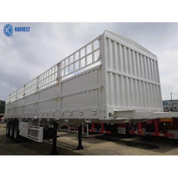Q345 60 Ton CIMC 3 Axle 12r22.5 Tire Fence Semi Trailer
