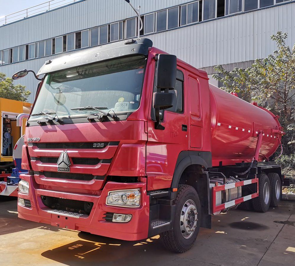20cbm SINOTRUK всасывающий канализационный грузовик 6×4 Промышленный очистный пылесос