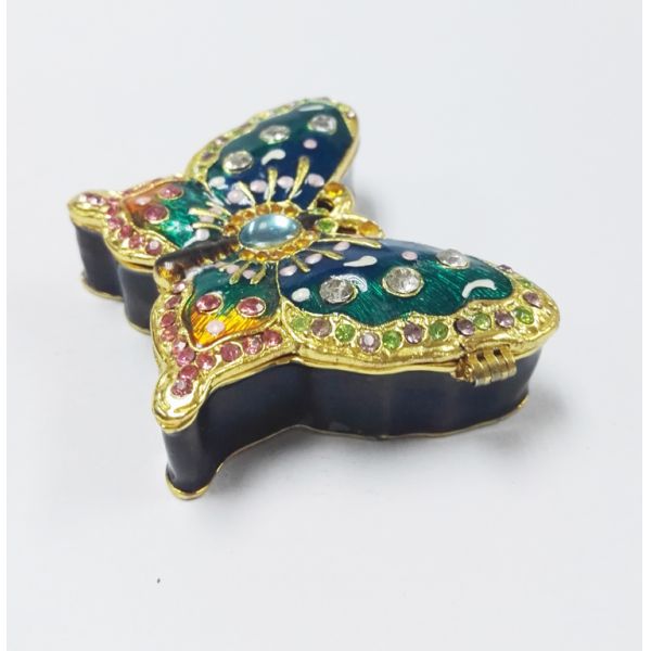 Latest nice pewter fashion butterfly shape custom jewelry packing box