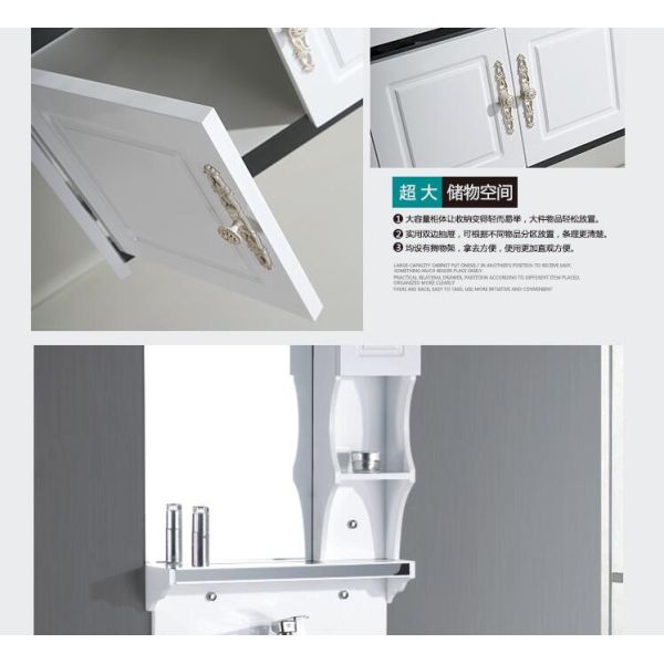 80 X48/cm PVC bathroom cabinet / wall cabinet / hung cabinet / white color for bathroom
