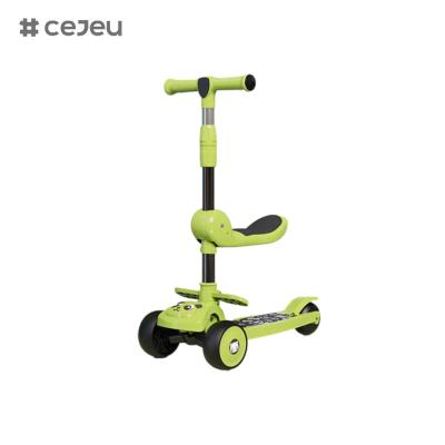 CJ-E300-8, with seat cushion，lights, music, handle can be adjusted 68-85cm, children of different heights can play