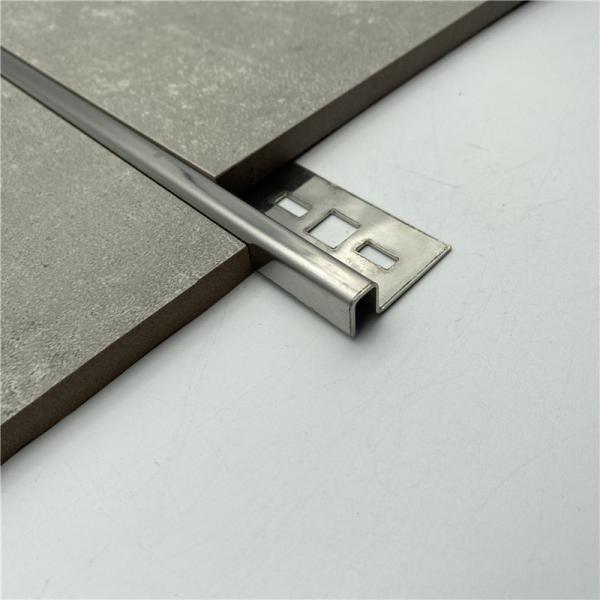 Anti Rust Flat Trim 304 316 Stainless Steel Flat Tile Trim Ceramic Tile Strips For Wall Ceiling Decoration