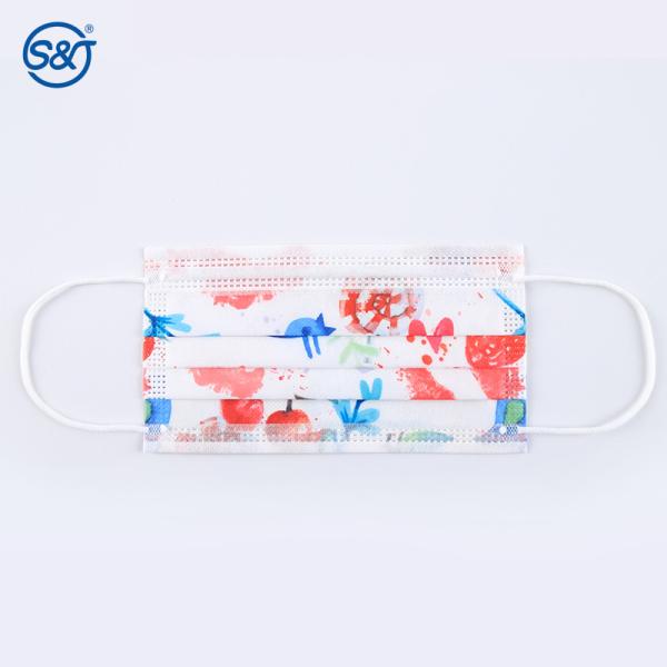 S&J 3ly Patterned Custom Face Mask Factory Cheap Price Disposable Medical Mask Class III 3 Ply ASTMF2100 Level 3 Adult, Children
