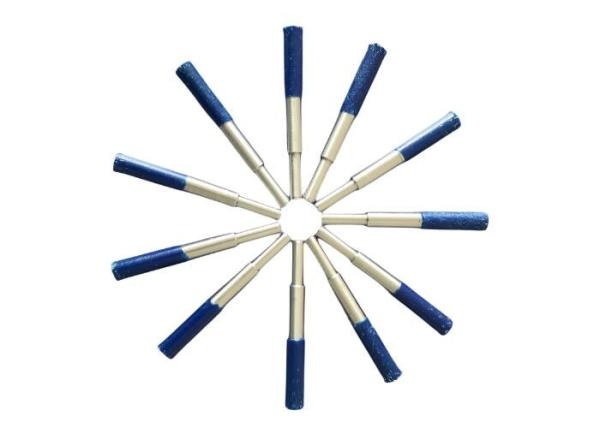 Standard Duty 12MM Encapsulated Stem Mounted End Brushes for Burr Removal