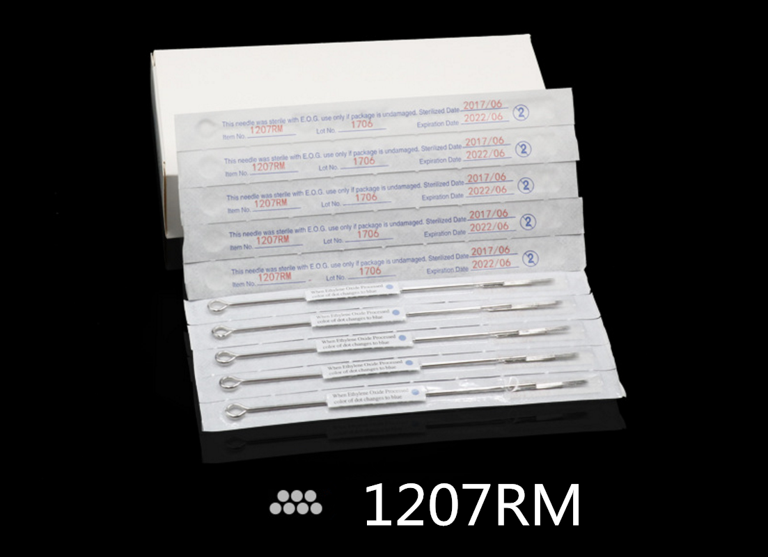 100 Pcs Sterile Tattoo Needles Mixed Sizes 3RL 5RL 7RL 9RL 5RS 7RS 9RS 5M1 7M1 9M1