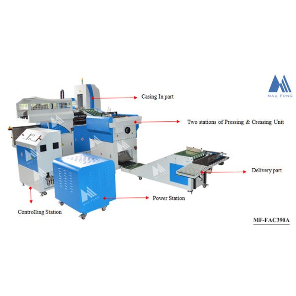 390*297mm de capa dura de formação de junta de livro 600PCS/H Casing In Machine