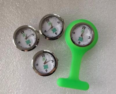 Chinese Movt SL68 Silicone Nurse Fob Watch Medical Watch Clip Printed Logo On Interchangable Watch Face For Doctors