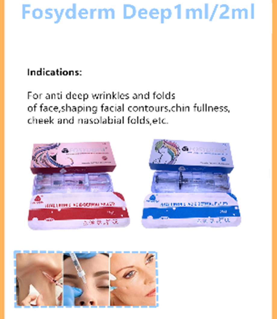 Шприц упаковывая Hyaluronic кисловочную текстуру MOQ 1Box лицевого заполнителя ровную