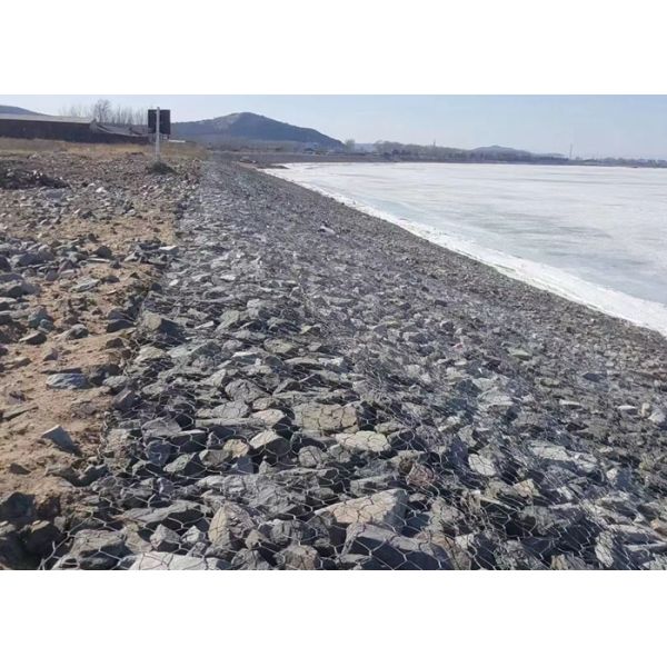 4x1x1m 3.05mm Wire Gabion Basket для плотин и фундаментов с цилиндрическими металлическими конструкциями