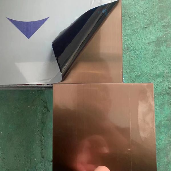 Stainless Steel Sheet  304 Grade Colour Sheet Rose Gold Mirror Hairline Sheet Size:1250MM X 2500MM