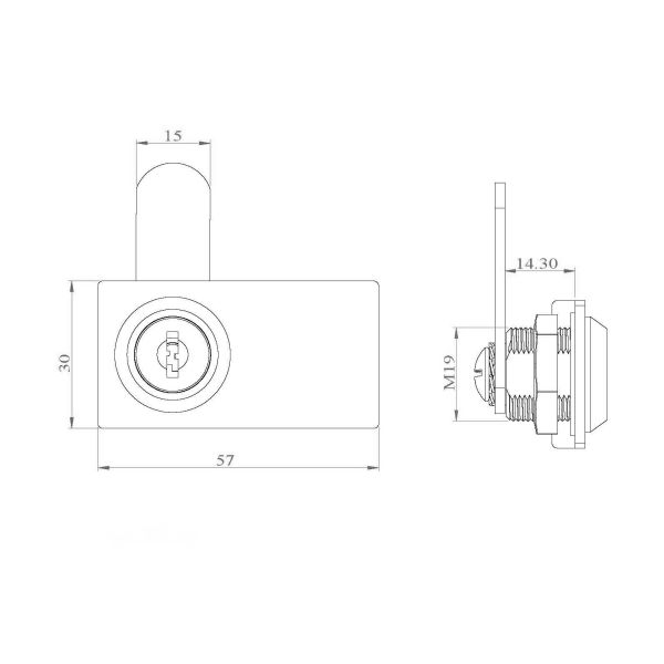 Glass Door Lock Cam Locks