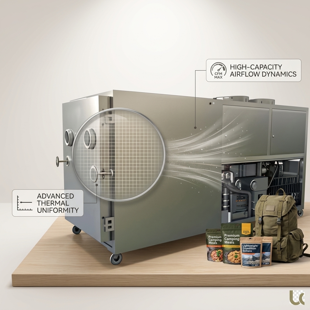 100kg Batch Ready Meal Freeze Dryer Machine Industrial Vacuum Lyophilizer for Emergency Food Rations