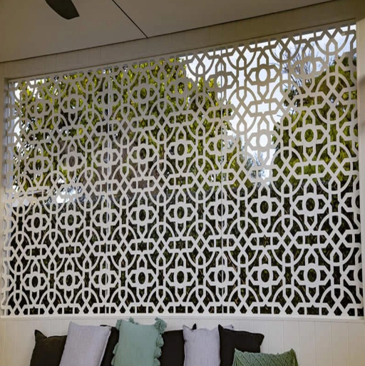 Aluminum Art Deco Laser Cut Panel Corten Steel Decorative Screens 0.5mm Thickness