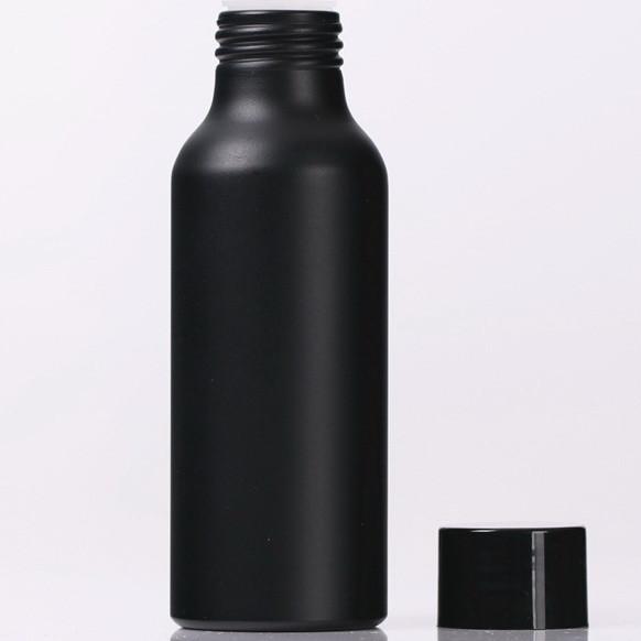 Black Aluminum Spray Bottle Pump Empty For Cosmetic Essential Oil Durable