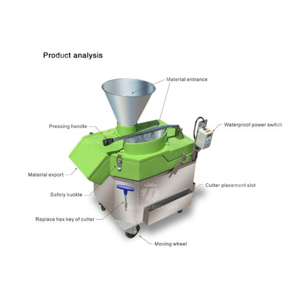 Лимон вырезывания slicer плода 1000KG/H 80KG многофункциональный и обрабатывающее оборудование фрукта и овоща огурца