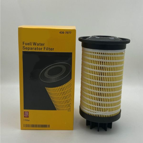 436-7077 Fuel Water Separator Filter Excavator 320D2 323D2 326D2 330D2