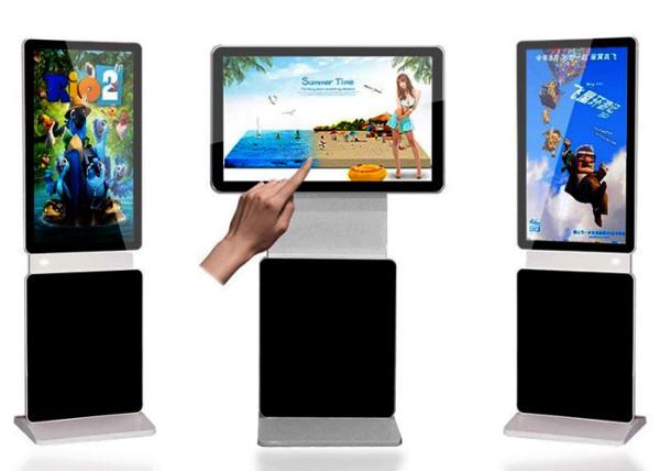Stand alone 49'' Interactive Touch Screen lcd Digital Kiosk Andriod 6ms Response Time