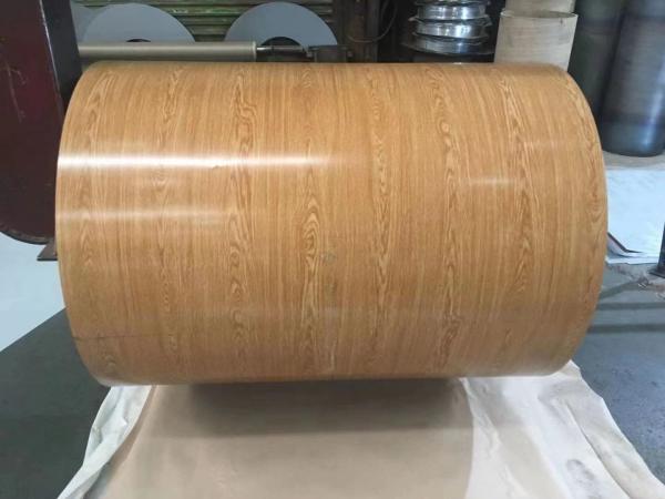 PVDF Smooth Wood Grain Steel Coils Aluminium Coils For Wall Siding Drip Edge