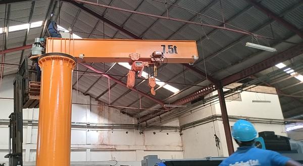 Slewing Electric Jib Crane 3000kg Height 3m Free Standing