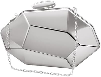 BORSA DE MANO, BORSA GEOMÉTRICA, BORSA de abrazadera para fiestas, bodas y bailes.