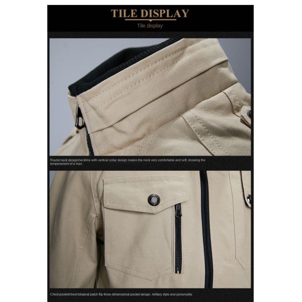 NO Seamless Fusing Loose Lapel Men's Jacket for Young Men Spring and Autumn Plus Size