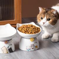 Dishwasher Safe Ceramic Pet Water Bowl , Easy To Clean Microwave Safe Travel Dog Bowl