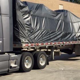 20x27ft PVC Tarpaulin Fabric Heavy Duty Vinyl Coated Fabric Flatbed Steel Lumber Tarps