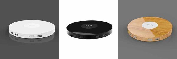 125g Lightweight Wireless Phone Charger Dc24v 2000ma  Input Quick Charge 2.0 Technology