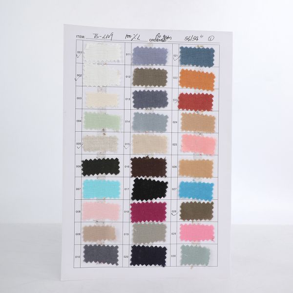 Wholesale Factory High Quality Comfortable Breathable Pure Linen Fabric Solid Color Woven for Women's Clothing Dress Plain Shirt