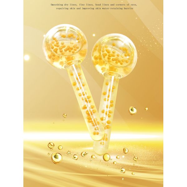 Experience the Refreshing Sensation of Cooling Globes and Roe Caviar Essence for Facial Massage