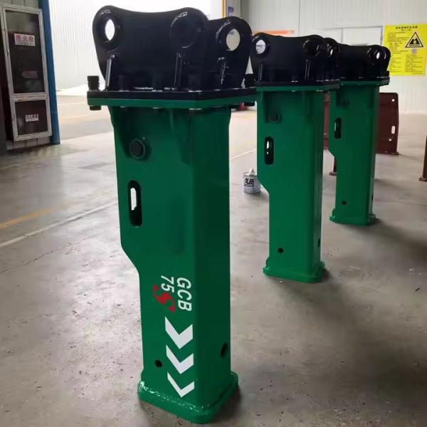 75mm Chisel Box Type Hydraulic Breaker Rock Hammer For Excavator Demolition
