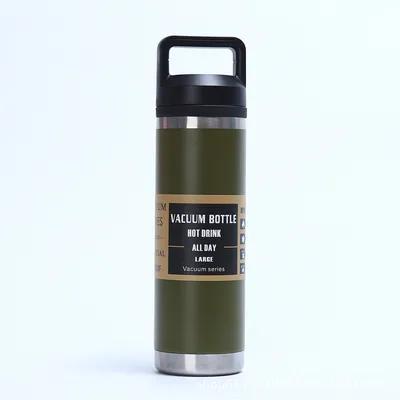 20OZ / 28OZ / 40OZ Bouteille d'eau à double paroi en acier inoxydable isolé sous vide,bouteille de grande capacité pour l'eau chaude ou glacée,thé,café,jus,multifonctionnel comme tasse ou bouteille