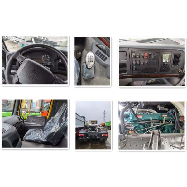 371-420HP Sinotruk HOWO 6X4 Cabeza del camión remolque Mini camión tractor con eje trasero Hc16