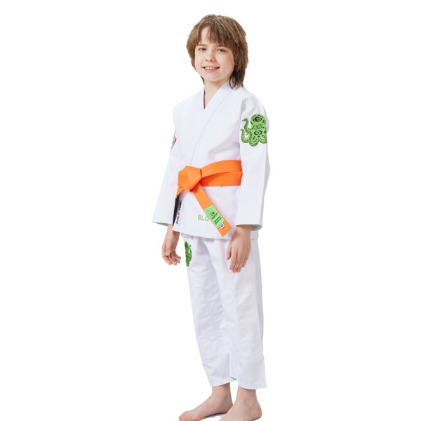 Durable 100% Cotton 350GSM Pearl Weave Jiu Jitsu Gi Customized MMA Kids Competition Apparel