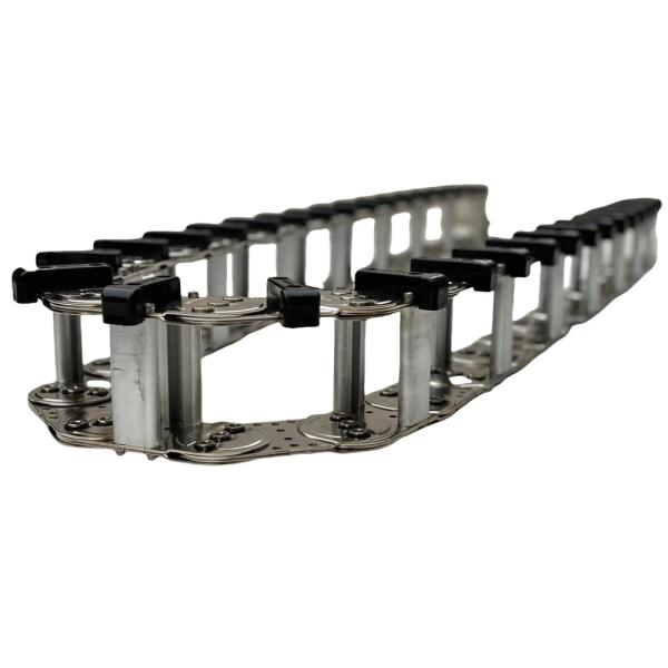 Wear Resistant Industrial Steel Cable Carrier Chain Bridge Type Flexible Cable Chain