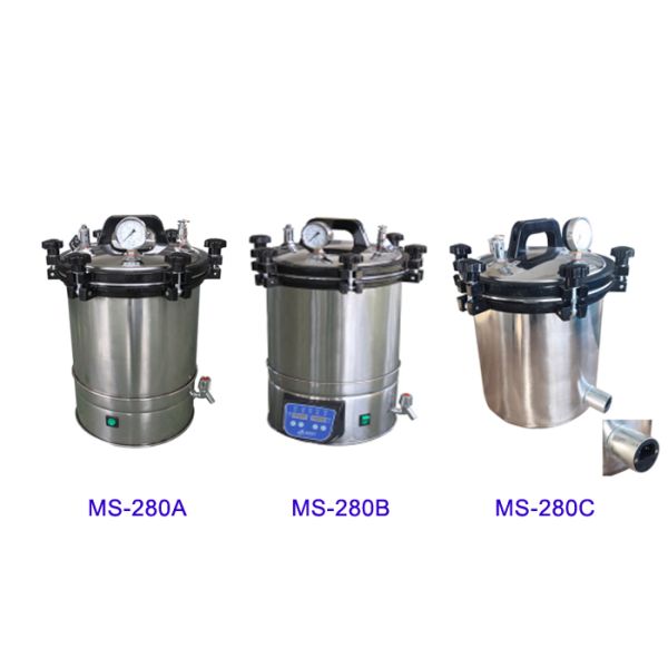 24L Steam Sterilization Equipment Dual Eletric Or Gas Heated System Autoclave