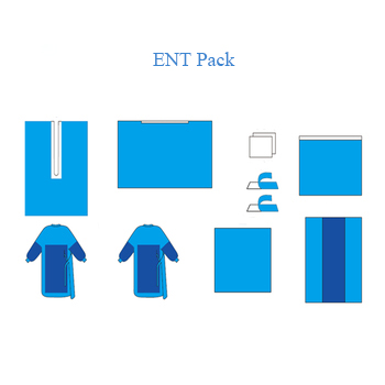 Медицинское устранимое стерильное ENT горло носа уха пакета задрапировывает набор пакета с ISO CE