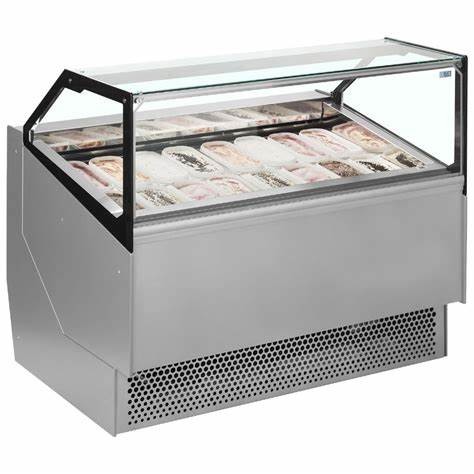 Easy Moving Glass Top Deep Freezer Large Space Adjustable Multideck