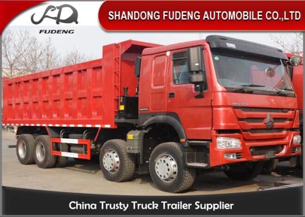 371 Horse Power 25CBM  8 * 4 HOWO Dump Truck 10 Wheelers For Sand Stone Dump Truck 