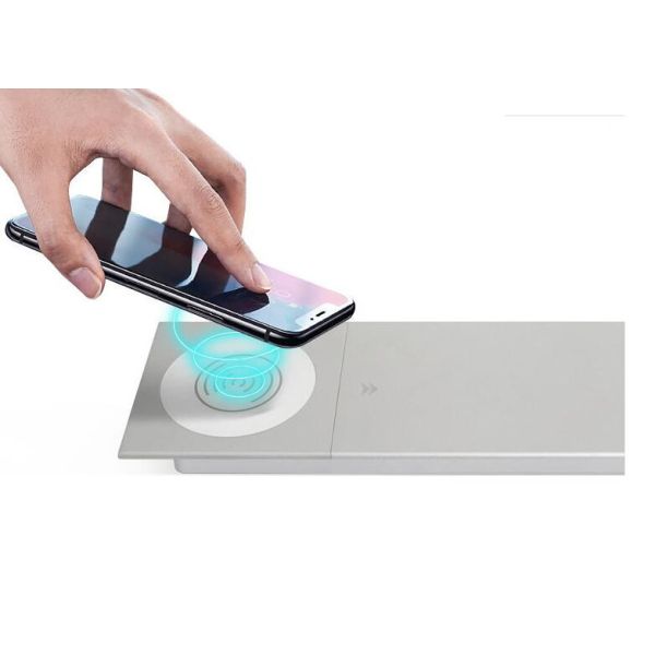 Aluminum Alloy Conference Table Socket Multimedia Information Box , Multi - Function Wireless Desktop Socket